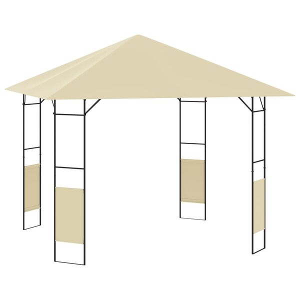 vidaXL Garden Gazebo 3x3x2.6 m Cream 160g/m&sup2;