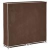 vidaXL Fabric Shoe Cabinet with Cover 115 x 28 x 110 cm Brown