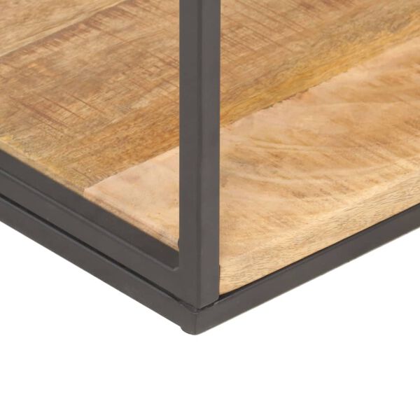 vidaXL Bookcase 80x30x180 cm Rough Mango Wood