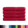 vidaXL Premium Towels SOLUND 4 pcs Red 100x200 cm 600 gsm