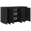 vidaXL Sideboard Black 120x41x75 cm Engineered Wood