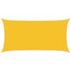 vidaXL Sunshade Sail Yellow 2.5 x 6 m HDPE