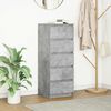 vidaXL Sideboard with Drawers Concrete Grey 37.5x35x99 cm Engineered Wood