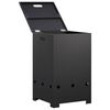vidaXL Propane Tank Cover 40 x 40 x 66 cm Steel Black