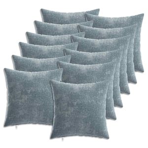 vidaXL Cushion Cover 12 pcs HEERLEN Light Blue 40 x 40 cm