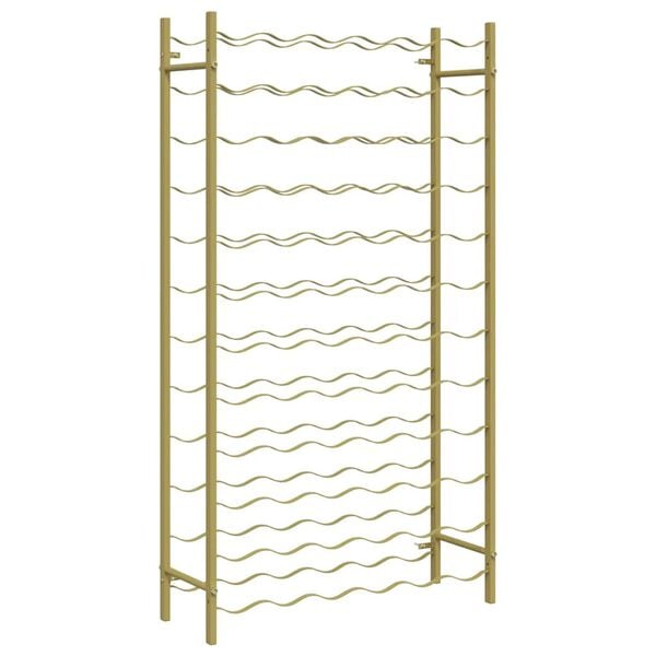 vidaXL Wine Rack for 72 Bottles Gold Metal