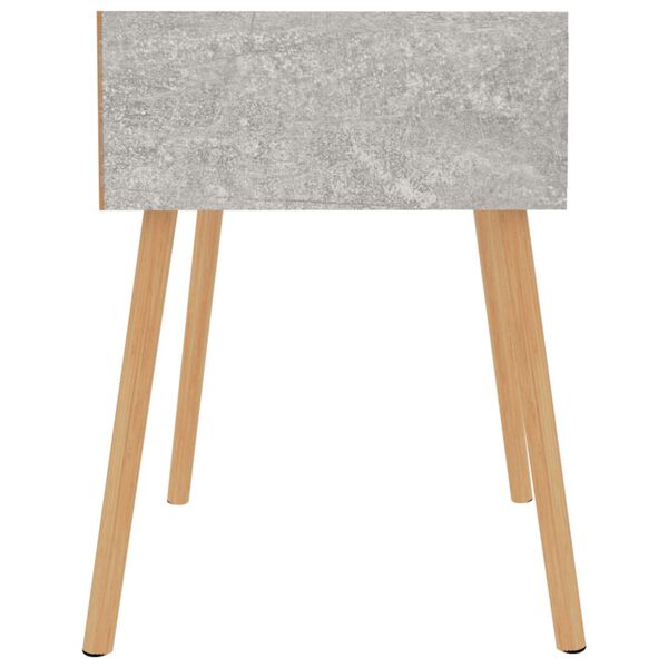 vidaXL Bedside Cabinet Concrete Grey 40x40x56 cm Engineered Wood