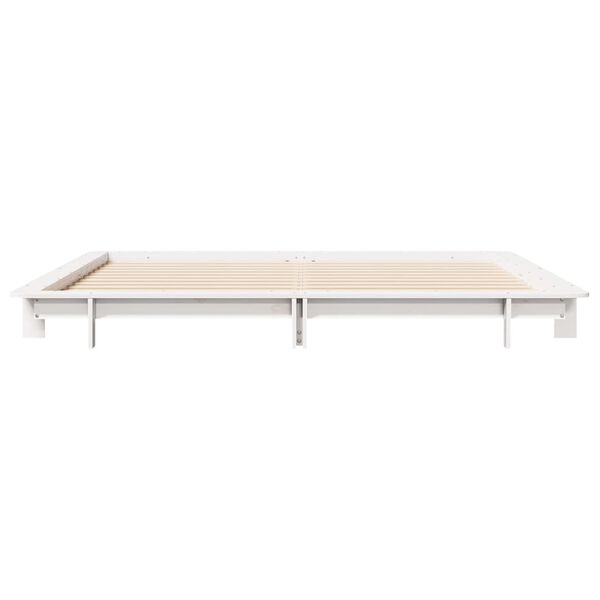 vidaXL Bed Frame without Mattress White 160x200 cm Solid Wood Pine