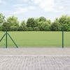 vidaXL Fence Post Green 50 x 0.5 m (12 x 12 mm mesh) Steel and PVC