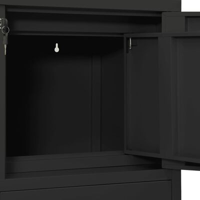 vidaXL Office Cabinet Anthracite 90x40x102 cm Steel
