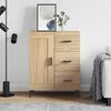 vidaXL Sideboard Sonoma Oak 69.5x34x90 cm Engineered Wood