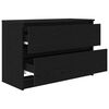 vidaXL TV Cabinet Black 80x35x54 cm Engineered Wood