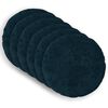 vidaXL Cushion Cover 6 pcs HEERLEN Navy Blue &Oslash; 60 cm Faux Rabbit Fur