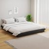 vidaXL Bed Frame without Mattress Grey Solid Wood 160x200 cm