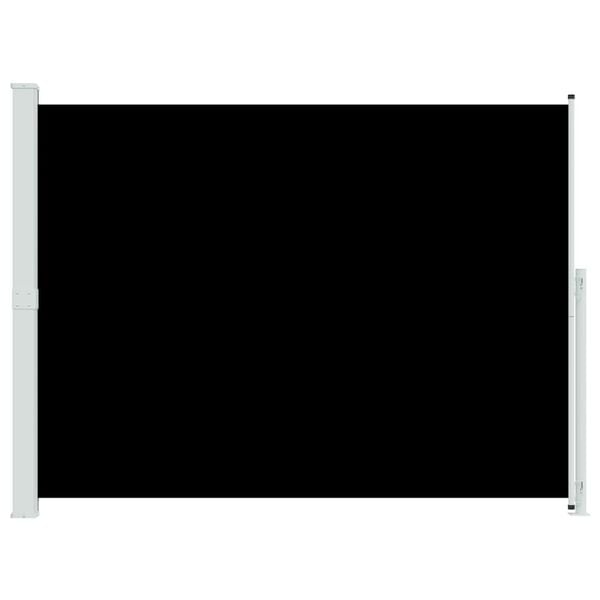 vidaXL Patio Retractable Side Awning 220x300 cm Black