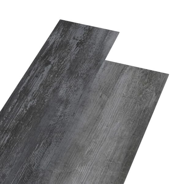 vidaXL Self-adhesive PVC Flooring Planks 5.21 m? 2 mm Shiny Grey