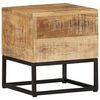 vidaXL Side Table 30x30x33 cm Rough Mango Wood