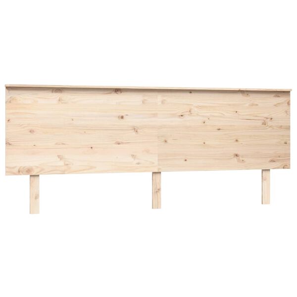 vidaXL Bed Headboard 204x6x82.5 cm Solid Wood Pine