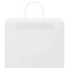 vidaXL Paper Bags 250 pcs with Handles White 32x22x24 cm