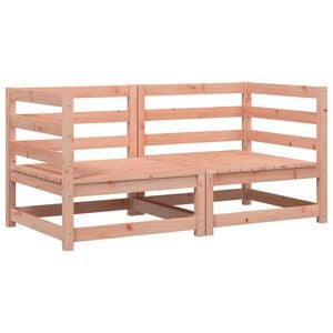 vidaXL Garden Sofas Corner 2 pcs 70x70x67 cm Solid Wood Douglas