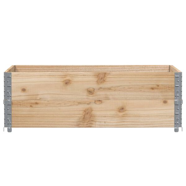 vidaXL Pallet Collars 2 pcs 120x80 cm Solid Wood Pine