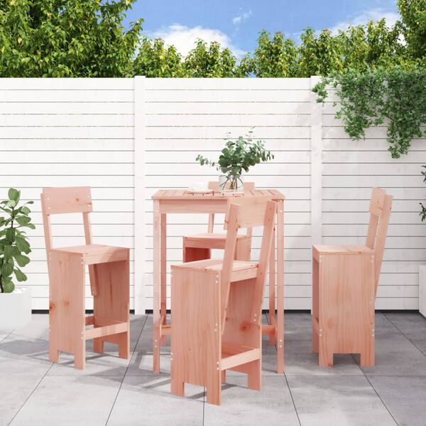 vidaXL 5 Piece Garden Bar Set Solid Wood Douglas