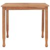 vidaXL Garden Dining Table 85x85x75 cm Solid Teak Wood