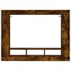 vidaXL TV Cabinet Smoked Oak 152x22x113 cm Engineered Wood