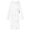 vidaXL Bathrobe Hoodie White L Flannel