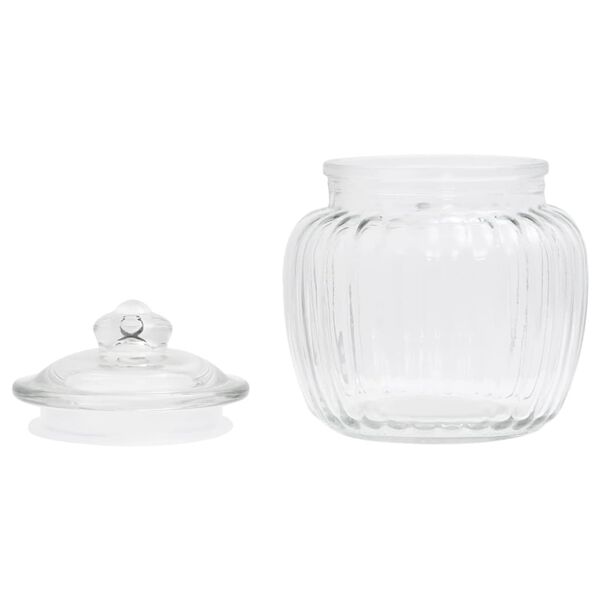 vidaXL Storage Jars 12 pcs 500 ml Glass