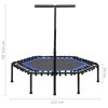 vidaXL Fitness Trampoline with Handle 122 cm