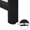 vidaXL Console Table Legs Black 2 pcs 28x(72-73) cm Steel