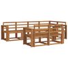 vidaXL Outdoor Sofa Set 7 pcs Natural Solid Acacia Wood