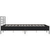 vidaXL Bed Frame without Mattress Black 135x190 cm Double