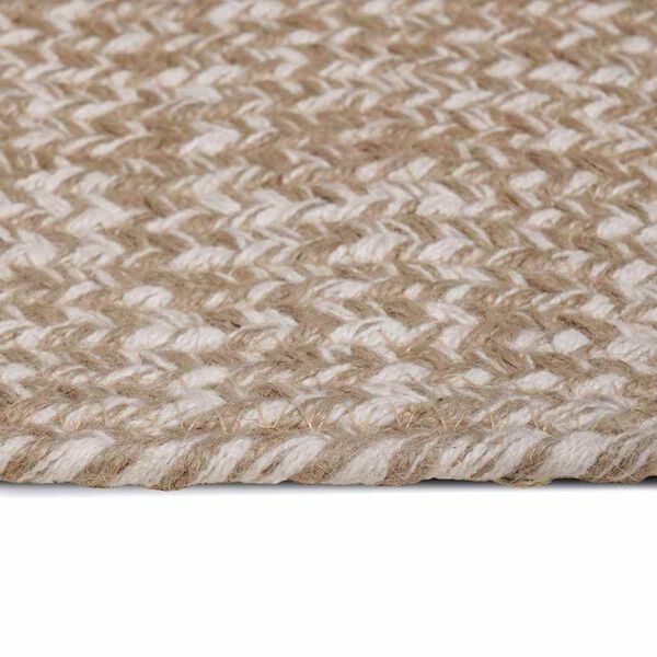 vidaXL Area Rugs Rectangular Natural and White 200 x 290 cm
