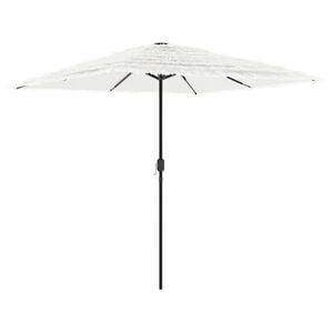 vidaXL Garden Parasol with Steel Pole White 248x248x248 cm
