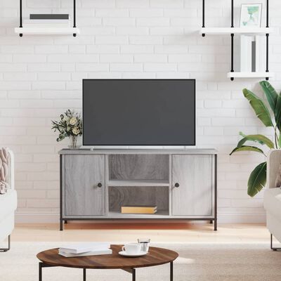 vidaXL TV Cabinet Grey Sonoma 100x40x50 cm Engineered Wood