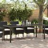 vidaXL Garden Table Black 200 x 80 x 73 cm Metal