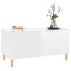 vidaXL Coffee Table High Gloss White 90x44.5x45 cm Engineered Wood