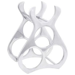 vidaXL Wine Rack Silver 32 x 14 x 37.5 cm Aluminium
