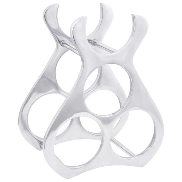 vidaXL Wine Rack Silver 32 x 14 x 37.5 cm Aluminium