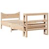 vidaXL Bed Frame with Headboard 90x190 cm Single Solid Wood Pine