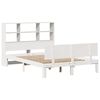 vidaXL Bookcase Bed without Mattress White 160x200cm Solid Wood Pine