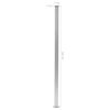 vidaXL Fence Posts 3 pcs Aluminium 185 cm