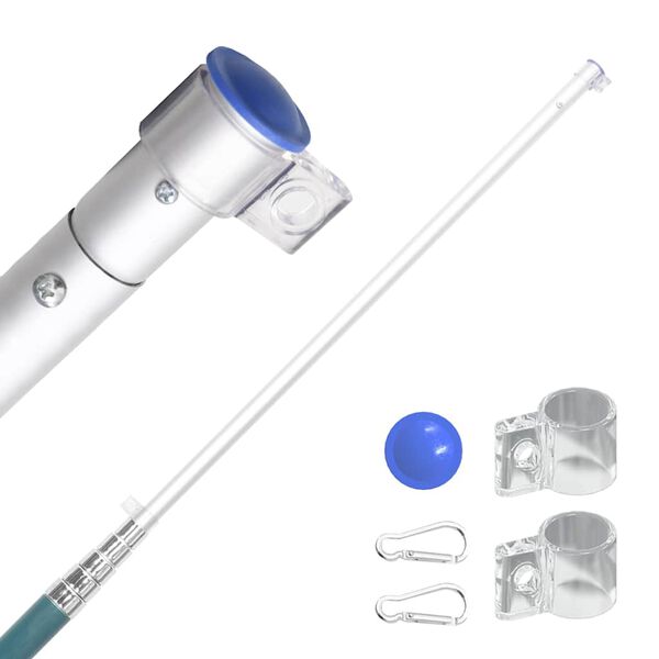 vidaXL UK Flag and Pole 5.5 m Aluminium