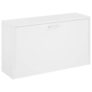vidaXL Shoe Storage Bench White 80x24x45 cm