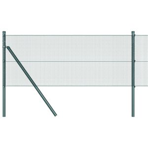 vidaXL Fence Post Green 10 x 0.4 m (12 x 12 mm mesh) Steel and PVC