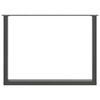 vidaXL Dining Table Legs U-Shaped 3 pcs Anthracite 100x(72-73) cm Steel