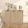 vidaXL Sideboard Sonoma Oak 90.5x30x70 cm Engineered Wood