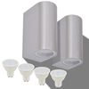vidaXL Outdoor LED Wall Lights 2 pcs Round Up/Downwards